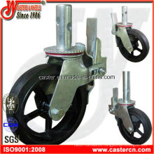 8 Inch Rubber Scaffold Caster with American Standard